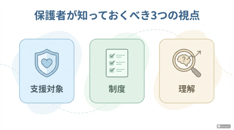 保護者が知っておくべき3つの視点